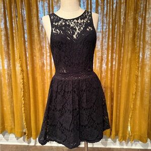 Kimchi Blue Black Lace Mini Dress
